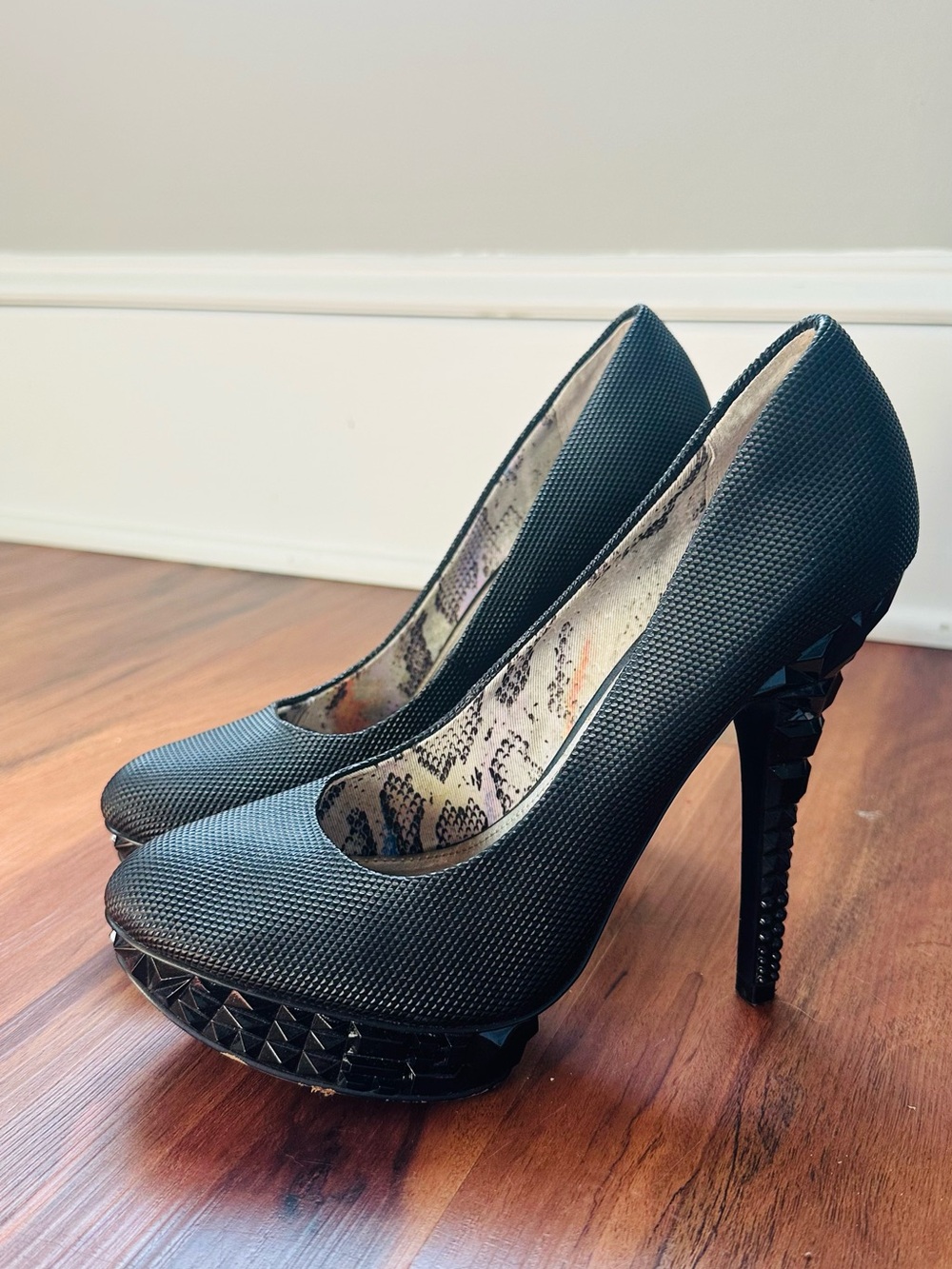 Black high heels